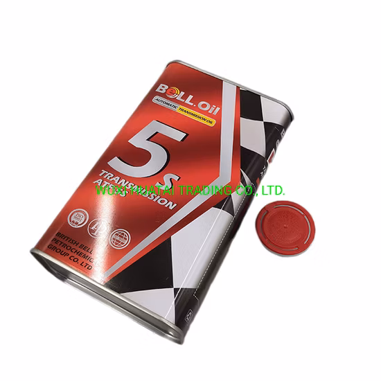 Venda direta da fábrica lata de metal retangular 1L Jerry com tampa de pressão